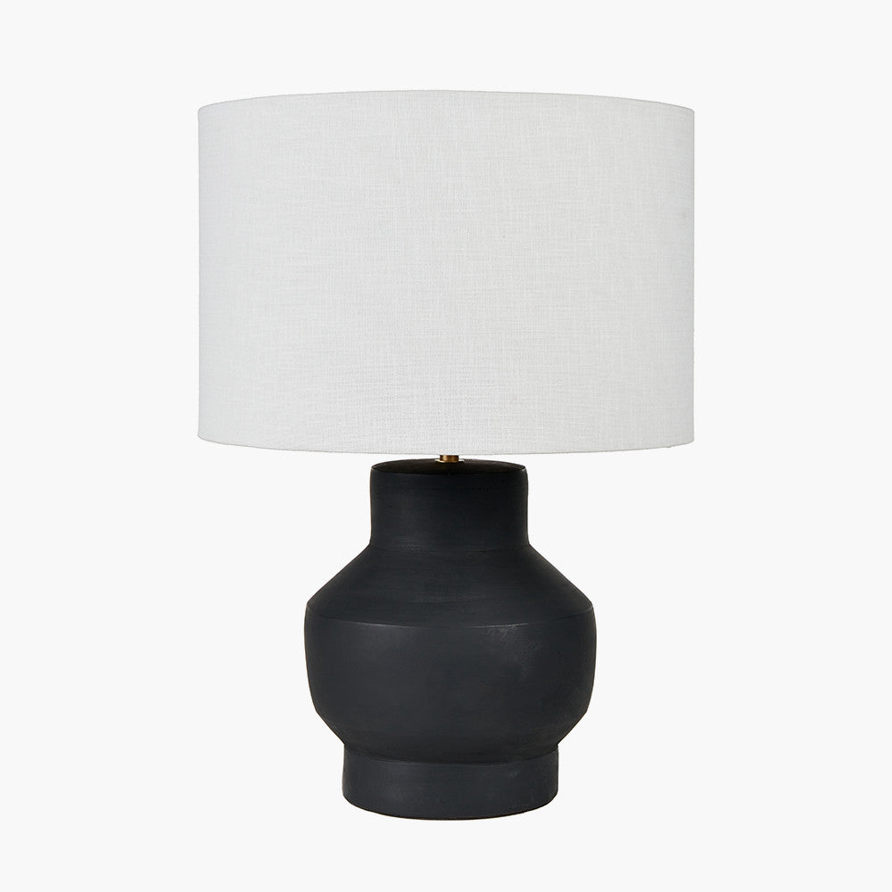 Inna Black Urn Terracotta Table Lamp - Base Only